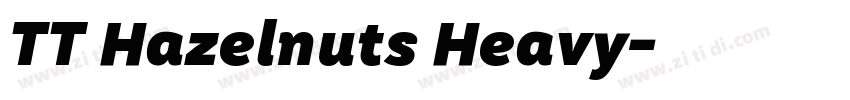 TT Hazelnuts Heavy字体转换
